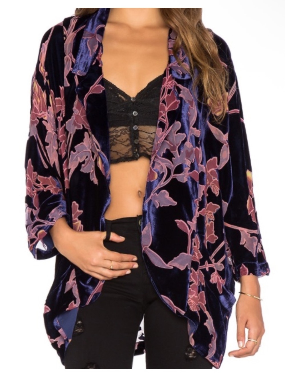 Flynn Skye Drappy Blazer in Velvet Rose medium